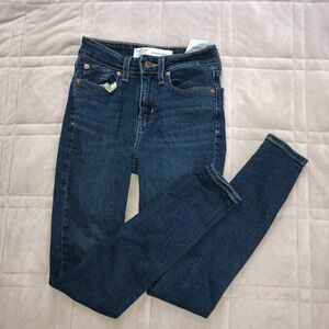 Signature by Levi Strauss Dark Blue High Waist Skinny Jeans